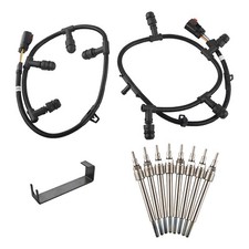 For 2004-10 Ford Powerstroke Diesel 6.0 6.0l Glow Plug Harnesses 8 Glow Plugs For 2004-10 Ford Powerstroke Diesel 6.0 6.0l Glow Plug Harnesses 8 Glow Plugs