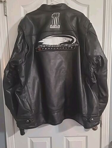 Harley-Davidson Men's Size 4XL Enduro Screamin' Eagle Leather Jacket 97053-23VM - Picture 2 of 8