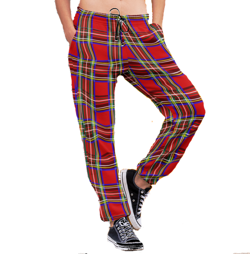 Classic Red Tartan Check Print Fleece 
