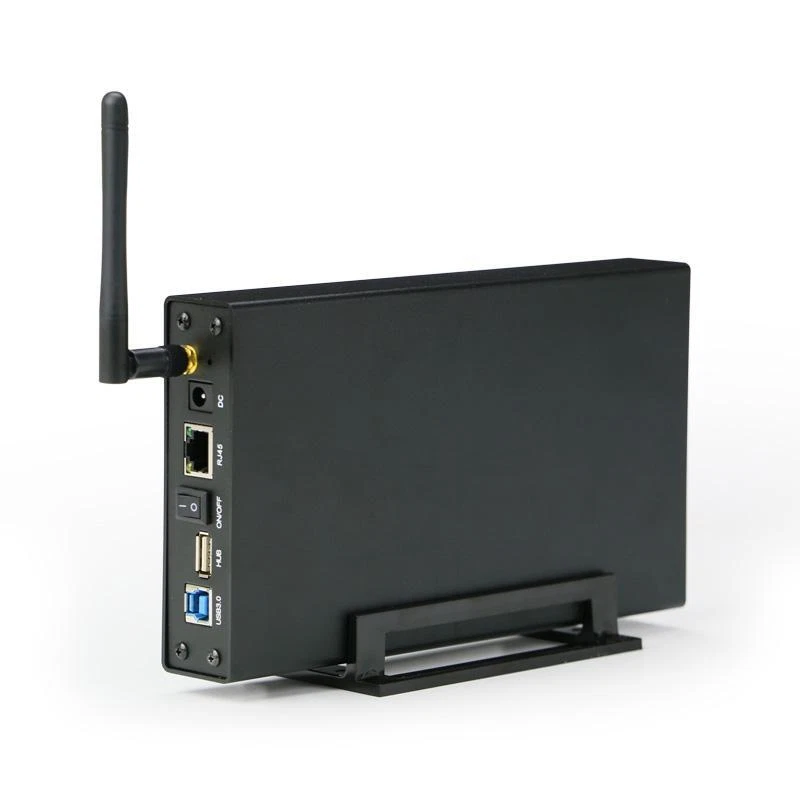3.5" SATA WiFi Desktop HDD Enclosure Hard Drive Case Repeater External Storage - Image 3 of 4
