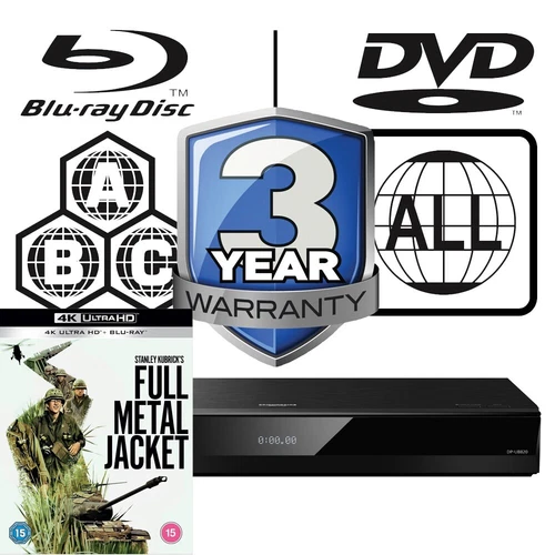 Panasonic Blu-ray Player DP-UB820 All Zone MultiRegion 4K - Full Metal Jacket