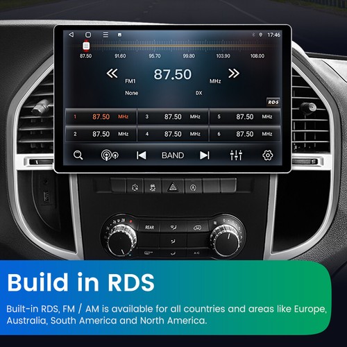 13.1" Android 13 Autoradio GPS SAT NAV DAB Carplay Für Mercedes Benz Vito 3 W447 - Bild 7 von 15