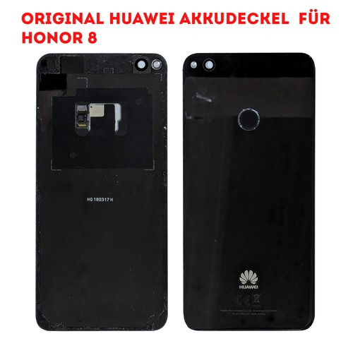 Original Huawei Honor 8 Battery Cover Backcover Incl. Camera Glass Black