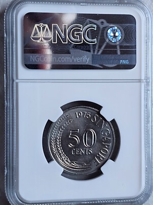 Singapore 50 Cents 1975 NGC MS 66 | eBay