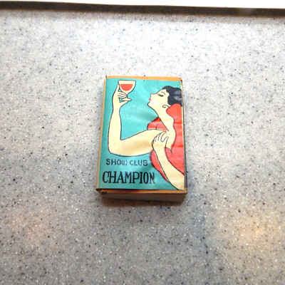 Champion Show Club - KOZA  B. C.  Okinowa - Wooden Matches Box - Circa 1960
