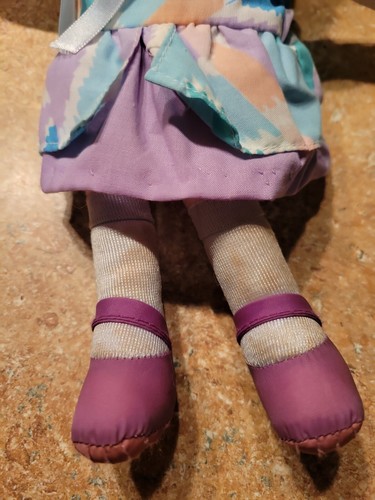 Vintage Rainbow Brite Shy Violet 10” Color Kids Doll 1983 Hallmark Plush Purple - Picture 4 of 8