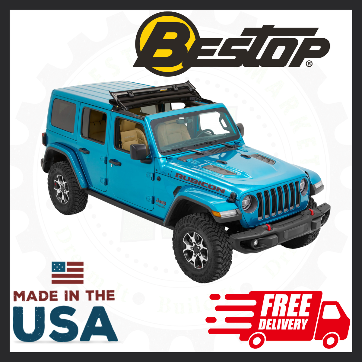 Bestop Sunrider Jeep JL Wrangler用 Bestop Sunrider for Hardtop for 18-25 Jeep Wrangler JL