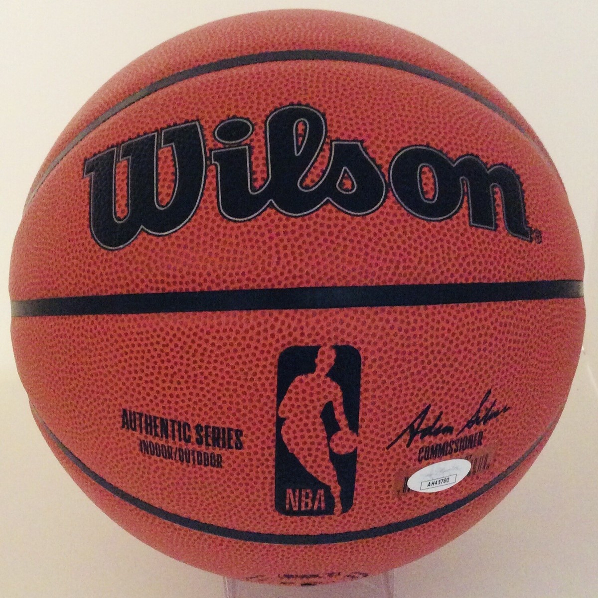 JUSTIN EDWARDS SIGNED WILSON NBA BASKETBALL PHILADELPHIA 76ERS JSA