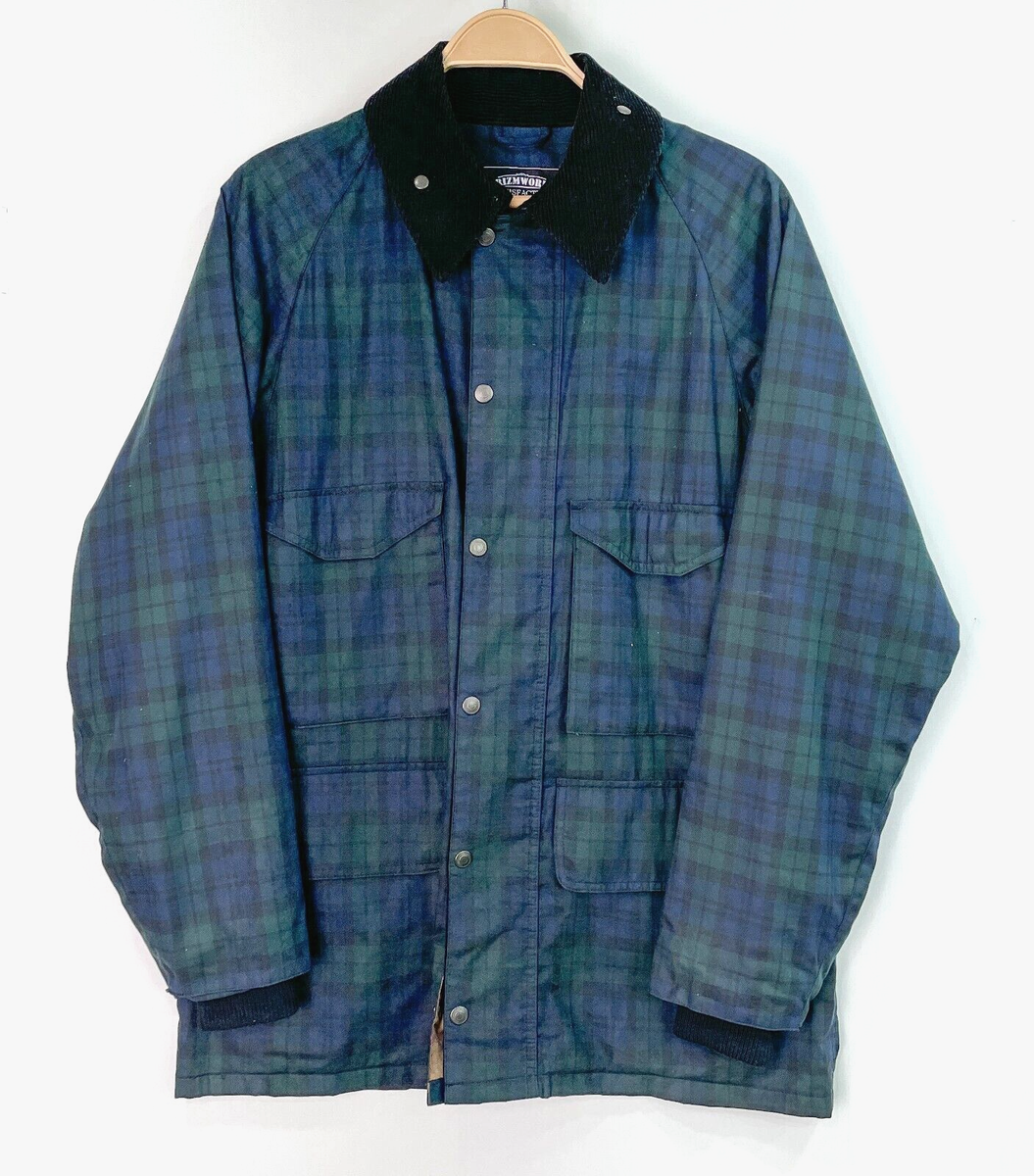 Frizmworks Green Navy Check Hunting Jacket L