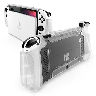 Mumba Dockable Case for Nintendo Switch OLED 2021 TPU Grip Shell ProtectiveCover