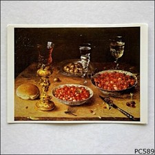 Still Life Cherries & Strawberries In Bowls 1608 by Osias Beert Postcard (P589)