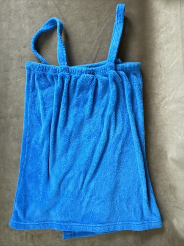 Hello Kitty Womens S/M Towel Terry Bath Robe Wrap~ Pool Beach Coverup Blue - Picture 14 of 14