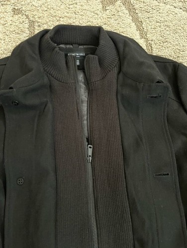 Kenneth Cole Men's Wool Blend Jacket Size L Black - Picture 5 of 10