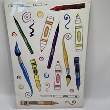 Vintage Crayola Sticker Sheets Crayola Crayons Markers Painting 2 Sheets