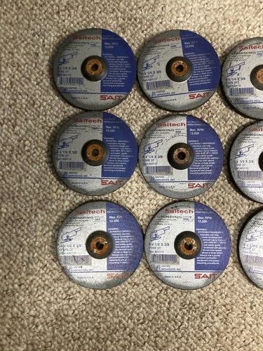 Sait grinding wheel 4x1/4x3/8 type 27 20112 USA lot of 19 - Picture 5 of 9