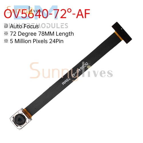 78MM OV5640 Camera Module 68 72 120 160 Degree Auto Focus 5 Million Pixels DVP - Picture 11 of 26