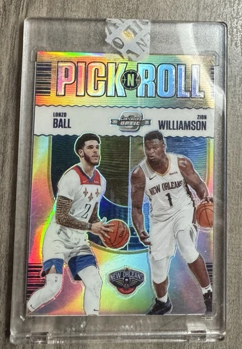 2020-21 Panini Contenders Optic - Pick n Roll #9 Zion Williamson, Lonzo Ball