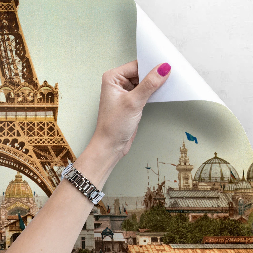 Home wall mural Eiffel Tower France Big City Non-woven wallpaper Decal - Image 3 of 4