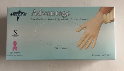 BOX 100 Gloves -Advantage Power Free Stretch Gloves Small