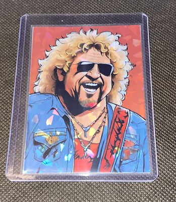 Sammy Hagar Van Halen Custom Art Holographic Refractor Holo Card