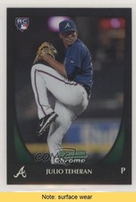 2011 Bowman Chrome Refractor Julio Teheran #201 READ f0v