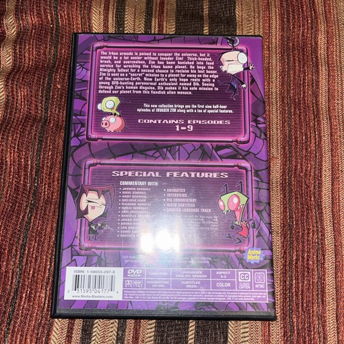 Invader Zim DVD Nickelodeon Volume 1 And 2 Doom & Insanity 90s Cartoon Nice!!!!! - Picture 4 of 7