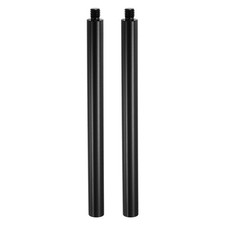 6" Metal Extension Rod, 2Pcs M8x1.25 Female to Male Thread Tripod Tube Black