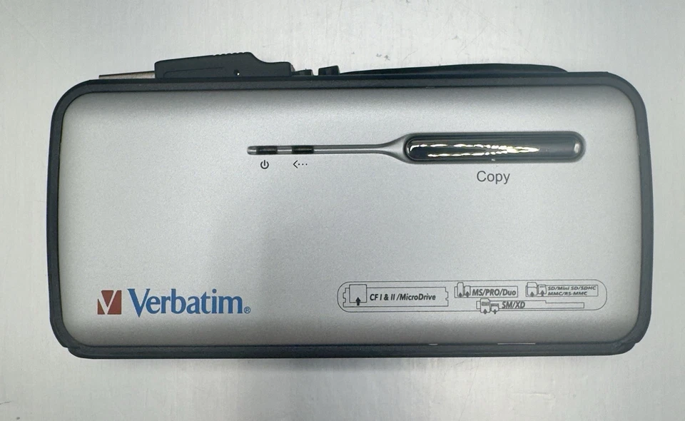 Verbatim Universal USB 2.0 Flash Memory Card Reader Plug & Play Compact - Image 2 of 2