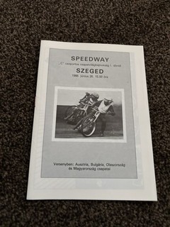 World Team Cup Qr Group C Speedway Programme Szeged Hungary 26/6/1988