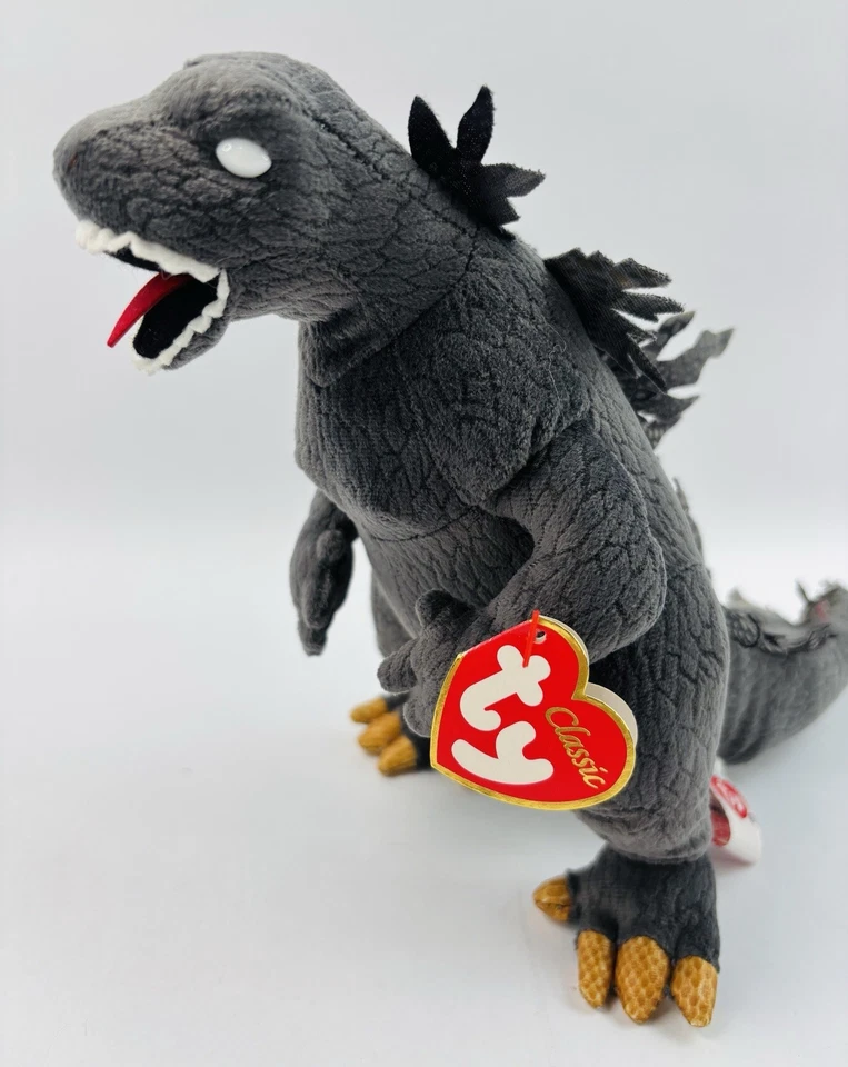 Vintage 2001 TY Classic Godzilla Plush w/White Eyes (Japan Exclusive) - Image 2 of 4