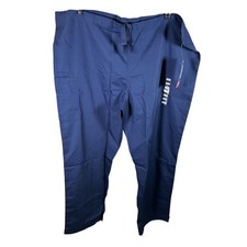 Cherokee Uniforms 2XL Scrub Pants Unisex Navy Blue Drawstring Cargo Pockets new