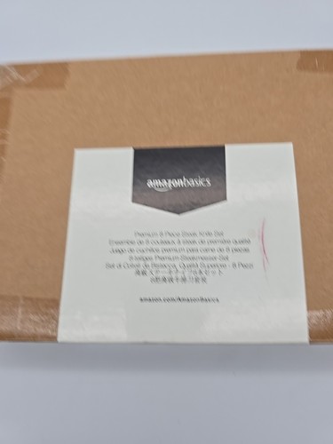 Premium Steak Knife set of 8 Amazon Basics 4 NEW 4 Slightly Used - Picture 3 of 4