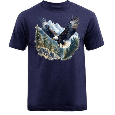 American Bald Eagle Mountain Wildlife Wilderness Nature T-shirt