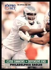 1991 Pro Set - Clyde Simmons #258