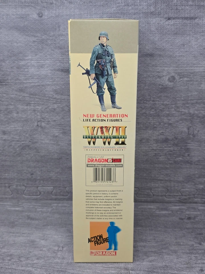 Figura de acción Dragon WWII Blitzkrieg 1940 Haupffscharfer Paul 12" 70123 nueva en caja Foto 4 de 4
