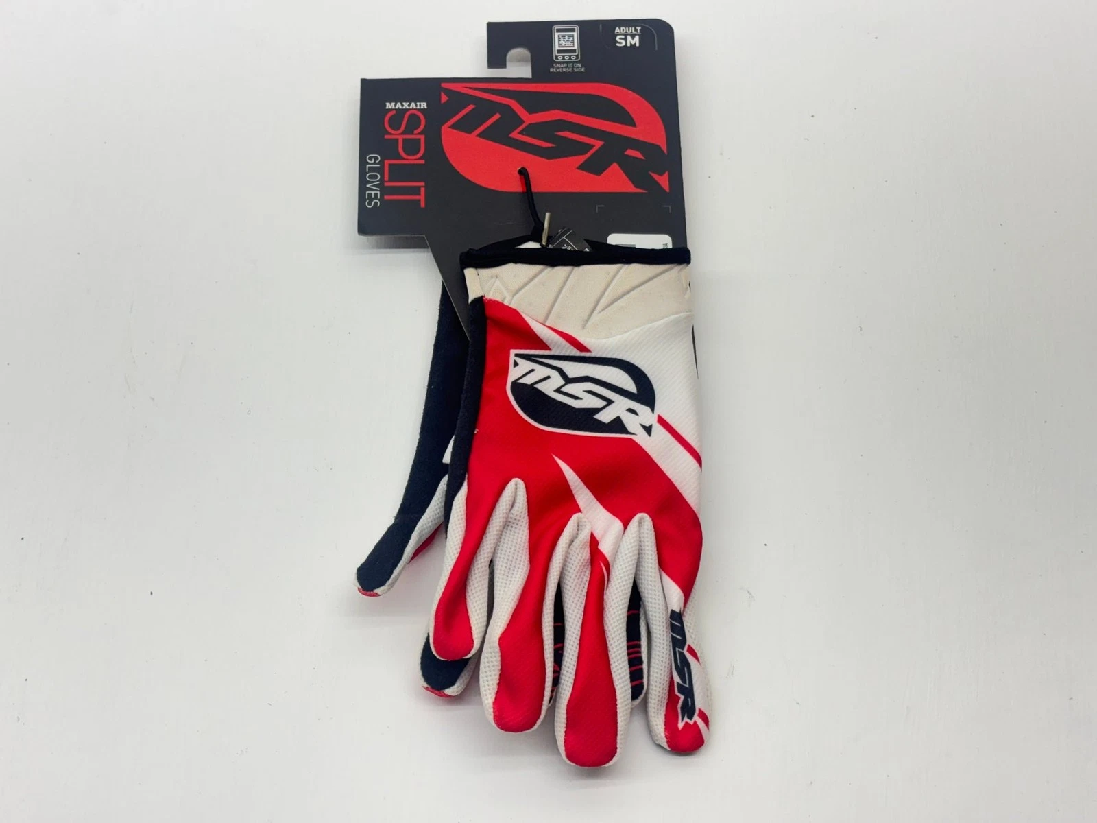 MSR Men's Gloves Small White Red S Riding Hand Gear Protection Motocross MX