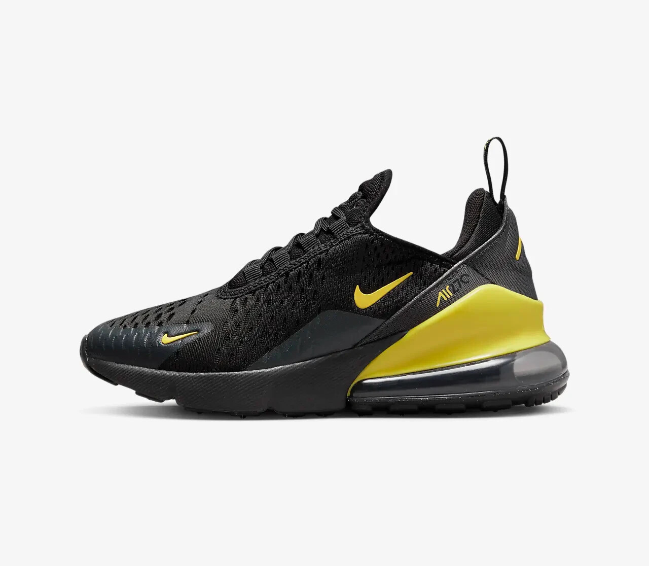 NIKE AIR MAX 270 (GS) ,,Black-Yellow Strike'' SIZE UK 4.5 EUR 37.5 (DX9277 001)