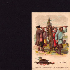 CAMBRAI (59) CHROMO Chicorée A LA BOULANGERE Cardon / PECHEUR ESTURGEON RUSSE