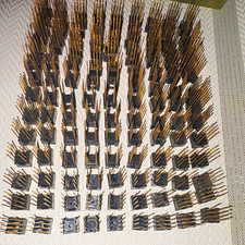 8-Pin DIP IC Sockets, Dual In-Line, Plastic Body, Metal Contacts, Lot of 10. NOS