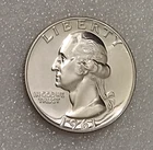 🟅 1961 PROOF 90% Silver Wash. Quarter 25¢