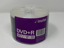 Imation DVD R 50pk 50 Pack Discs NEW Sealed 4.7GB, 120min., 16x