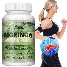 Moringa Capsules 6000mg - Digestive, Immune  Metabolism Support, Weight Loss