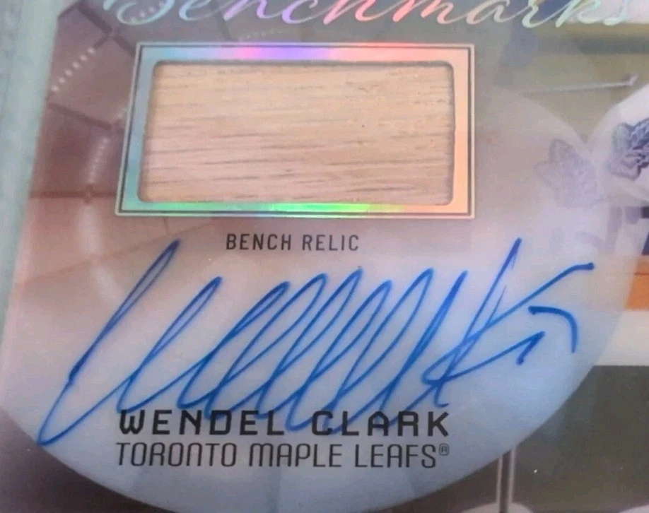 WENDEL CLARK 2025-26 Upper Deck Artifacts Benchmarks BM-WC 36/49 Maple Leafs MSG - Image 4 of 4