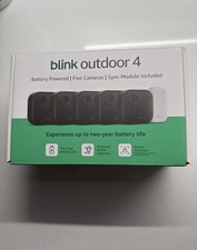 BLINK Outdoor 4 4th Gen 5-Camera Security System w/ Sync Module Never Openned