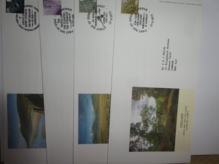 Set 4 Regional Definitive Issue 2013 FDC's