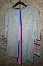Roman Originals grauer Strickpullover Streife...