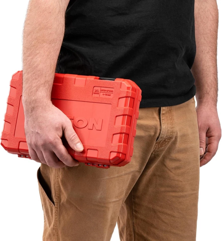 TEKTON 1/4 Inch Drive 12-Point Socket and Ratchet Set, 56-Piece Onesize  - Image 4 of 4