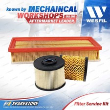 Wesfil Oil Air Fuel Filter Service Kit for Peugeot 508 2.0L HDi 2011-On