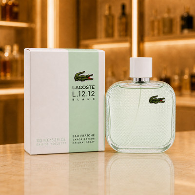 L.12.12 Blanc Eau Fraiche by Lacoste for him EDT 3.3 / 3.4 oz New in Sealed Box!