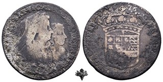 SAVOIA Lira 1676 Torino MOLTO RARA Vittorio Amedeo II Reggenza madre ARGENTO